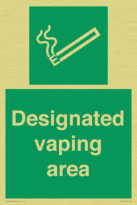 Designated vaping area